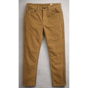 Rag and Bone Mens Corduroy Pants 30 Slim Fit Tan Cotton Casual Chino USA